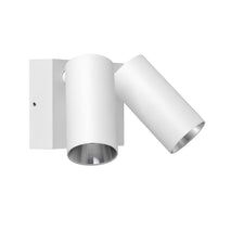 D/ADJ Pillar LED Matt Wh P/Coated Aluminium 3K / 4K/ 5.5K (2 x 850 Lm) IP65 16W w/sensor
