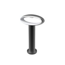 BOLLARD 9W OVAL (Open) Matt Blk 3K IP54 H500mm 350 Lm