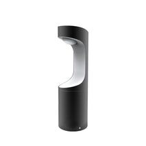 BOLLARD 9W RND Matt Blk w/Wh 3K IP54 H800mm 350 Lm