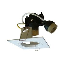 D/L FITTING FIXED GU10 SQ WH 70mm w/Lampholder