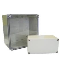 PS encl. IP67, 160x80x55, Transparent lid