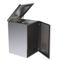 CERTECH 18RU 600mm Deep Stainless Steel Outdoor Wall Mount Cabinet, IP45 Rated