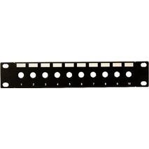 10" 10 Port Unloaded Hexagonal Patch Panel