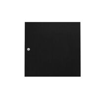 CERTECH Solid Steel Door for 12RU 600mm Wide Premier Series Racks, w/ Small Round Lock