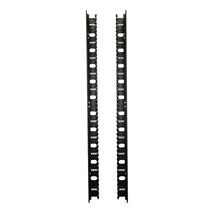 CERTECH 42RU 100mm Deep Vertical Cable Duct w/ Hinged Cover, 2pc Set