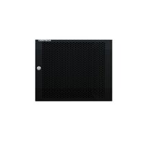 CERTECH Perforated Steel Door for 9RU Wall Mount Racks, w/ Small Round Lock