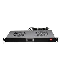 CERTECH 1RU Fan Unit with Digital Thermostat, 2 Fans