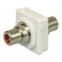 RCA-RCA Connector for Australian Style Wall Plates, Red