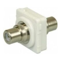 RCA-RCA Connector for Australian Style Wall Plates, White