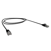 CERTECH Cat6A 34AWG S/FTP 10G RJ45 Patch Lead, Black LSZH Jacket, 2m
