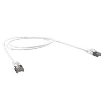CERTECH Cat6A 34AWG S/FTP 10G RJ45 Patch Lead, White LSZH Jacket, 0.25m