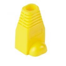 RJ45 Strain Relief Boot, Yellow - 10pc Pack