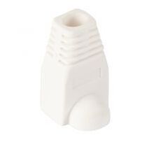 RJ45 Strain Relief Boot, White - 10pc Pack