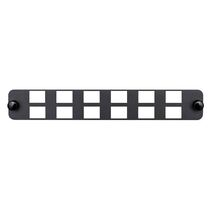 Flat 12 Port LC Duplex / SC Simplex Adaptor Plate