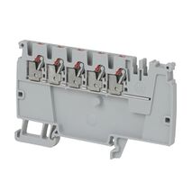 Allen-Bradley 1492-P Push-in Power Distribution Terminal 2.5mm 5 Red Conductor Entries End Grey