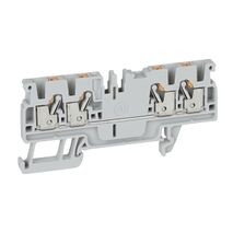 Allen-Bradley 1492-P Push-in Terminal 2.5mm 1 Level 4 Conductor Entries Grey