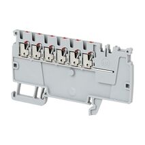 Allen-Bradley 1492-P Push-in Power Distribution Terminal 1.5mm 6 RD CON Entries DIST End Grey