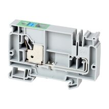 Allen-Bradley 1492-P Push-in Power Distribution Earth Terminal 10mm 1 RD CON Entries Feed In GRY