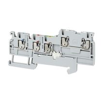 Allen-Bradley 1492-P Push-in Sensor Terminal 1.5mm 1 Level 4 Conductor Entries incl Ground Grey