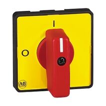 Allen-Bradley 194L Handle Type I 48 x 48mm Yellow Red 90 Degrees 0 1