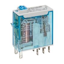 Finder 46 Series Miniature Relay 8A 2 CO 48V DC Coil with PB plus LED plus Mech. Indicator