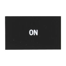 Sprecher and Schuh D7 Legend Plate 30 x 50 mm Snap in Black with White Text ON