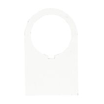 Sprecher and Schuh D7 Legend Plate 30 x 50 mm BLANK White Plastic