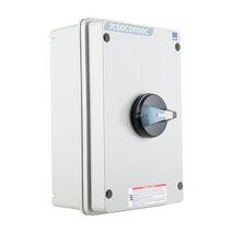 Socomec ISO Enclosed Isolator, IP 65 Aluminium Grey, Handle - Blue, 3P 63A
