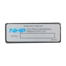 S+S Streamline Enclosed Motor Starter Label 70 x 25mm for Manufactured Products