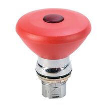 Allen-Bradley 800F E Stop 22.5mm Head Only Metal Mushroom Head Push Pull 60mm Red Illuminated