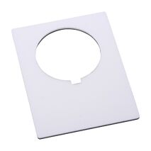 Allen-Bradley 800H Legend Plate 47 X 62mm, Jumbo, Blank, Grey