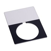 Allen-Bradley 800T Legend Plate 46 x 62mm Jumbo Grey BLANK for 30.5mm Pushbutton
