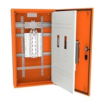 NHP Concept Plus Panelboard 1728mm IP42 DIN-T 96 Way 250A with Extra Row No Main Switch Orange