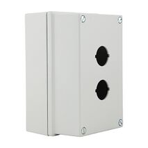 Sprecher and Schuh D7 Enclosure Metal 22.5mm 2 Hole Grey IP66