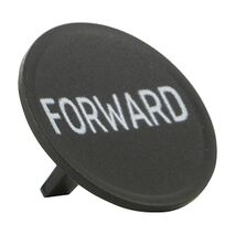 Sprecher and Schuh D7 Colour Cap for Flush Non Illuminated Pushbutton 22.5mm Black Forward