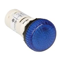 Sprecher and Schuh D7 Pilot Light Monolithic 22.5 mm Blue Integrated LED 24V AC DC