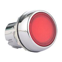 Sprecher and Schuh D7 Pushbutton 22.5 mm Head Only Metal Momentary Flush Red Lens Cap Illuminated