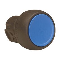 Sprecher and Schuh D7 Pushbutton 22.5 mm Head Only Plastic Latching Flush Blue Cap Non Ill