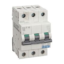 NHP DIN-T Miniature Circuit Breaker 10kA 3Pole 2A B Curve