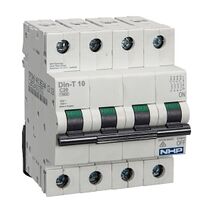 NHP DIN-T Miniature Circuit Breaker 10kA 4Pole 63A C Curve