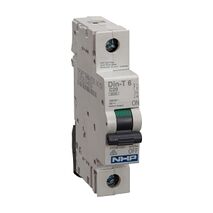 NHP DIN-T Miniature Circuit Breaker 6kA 1Pole 13A D Curve