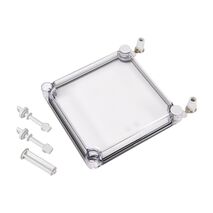 Fibox EK Cover suits 280 x 280mm Base 30mm High with Hinges Clear