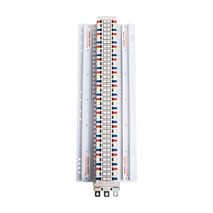 NHP POWERMAX GB Isolation Busbar Chassis DIN-T 250A 48 Way 2Pole Bottom Feed Red Black