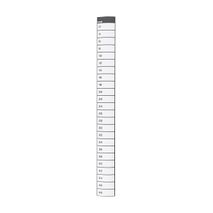NHP POWERMAX GB Isolation Busbar Chassis Accessory Escutcheon Label 1 to 48 right