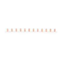 NHP DIN-T Miniature Circuit Breaker Bus Comb 12 Way Pin Type 90 Degree 80A End Feed 130A Centre Feed