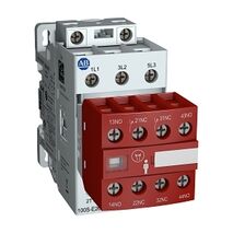 Allen-Bradley 100SE Safety Contactor 11kW 3P 24-60V AC/20-60VDC Coil 3NO 1NC Auxiliary
