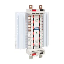 NHP POWERMAX DIN-T NC Busbar Chassis 250A 36 Way 2Pole Universal Red Black
