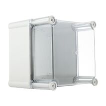 Fibox SOLID Terminal Box PC IP66 and IP67 H190 x W190 x D180mm Clear