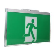 Stanilite Single Point Platinum Exit Lighting LED Evago Wall Mount SS