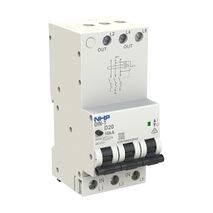 NHP DIN-T Residual Current Breaker RCBO 10kA 3 Pole 63A D Curve 300mA Type A (Longbody)